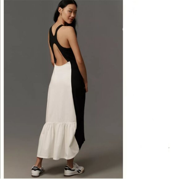 Brand New Daily Practice Colourblock Racer Midi Dress - Picture 1 of 6